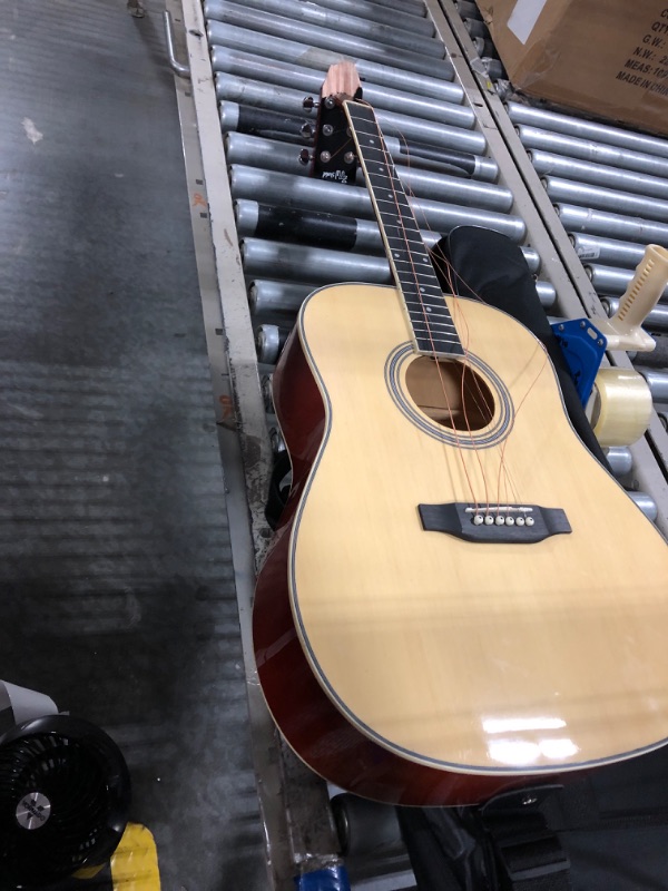 Photo 1 of ***MAJOR DAMAGE*** 41-inch Acoustic Guitar Bag With Adjustable Shoulder Strap. Guitar Bag With Back Hanging Loop, Suitable for Acoustic Guitars, Electric Guitars, Bass Guitars, and Classical Guitars