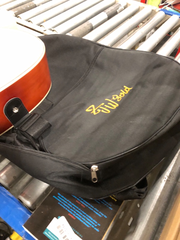 Photo 1 of ***MAJOR DAMAGE*** 41-inch Acoustic Guitar Bag With Adjustable Shoulder Strap. Guitar Bag With Back Hanging Loop, Suitable for Acoustic Guitars, Electric Guitars, Bass Guitars, and Classical Guitars