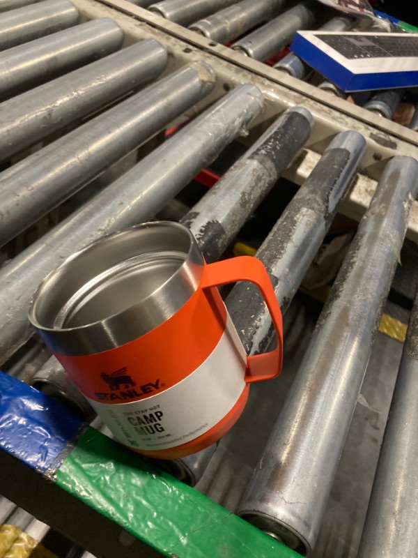 Photo 1 of **No lid**Stanley Stay-Hot Camp Mug 12 oz | Press Fit Drink Through Lid | Cup for Coffee, Tea and Drinks | Insulated Stainless Steel Coffee Mug | BPA-Free | Tigerlily Plum