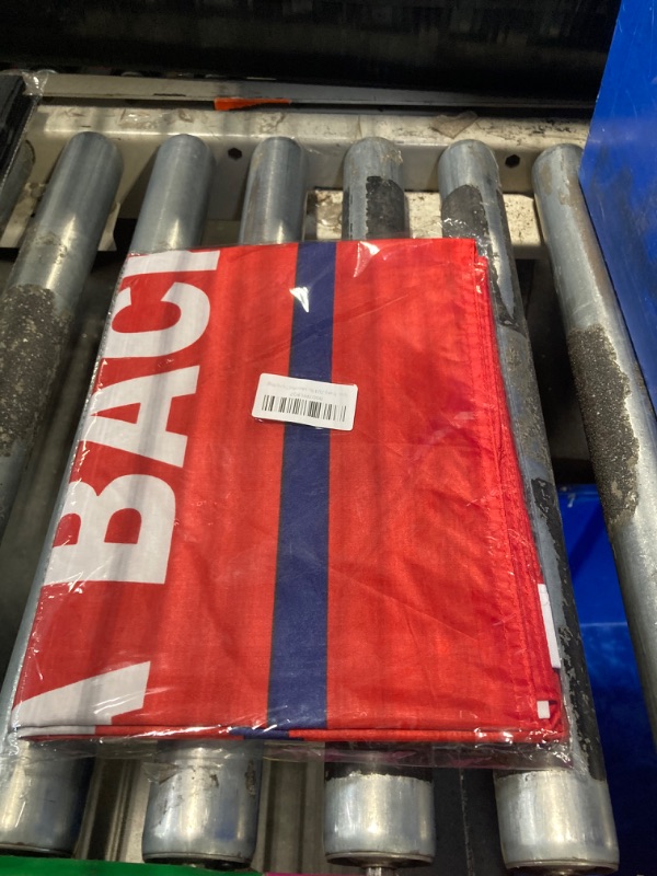 Photo 1 of **TRUMP FLAG**Red Flag Double-Sided 3-Ply Flag - 3x5Ft With 2 Brass Grommets, UV Protection, Fade Resistant for Indoor/Outdoor Use