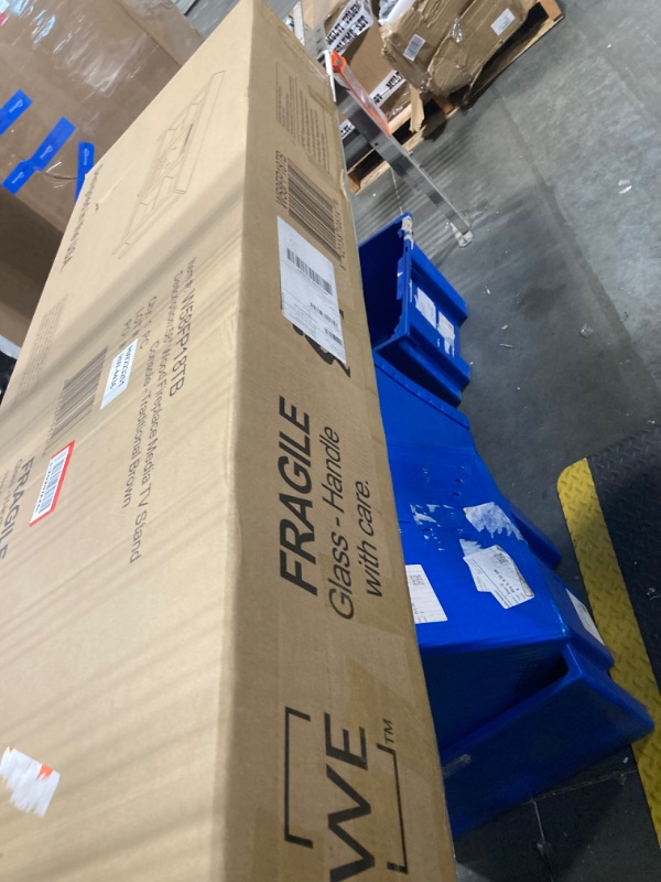 Photo 1 of **completely factory sealed as shown in photos**
Walker Edison Wren Classic 4 Cubby Fireplace TV Stand for TVs up to 65 Inches, 58 Inch, Brown