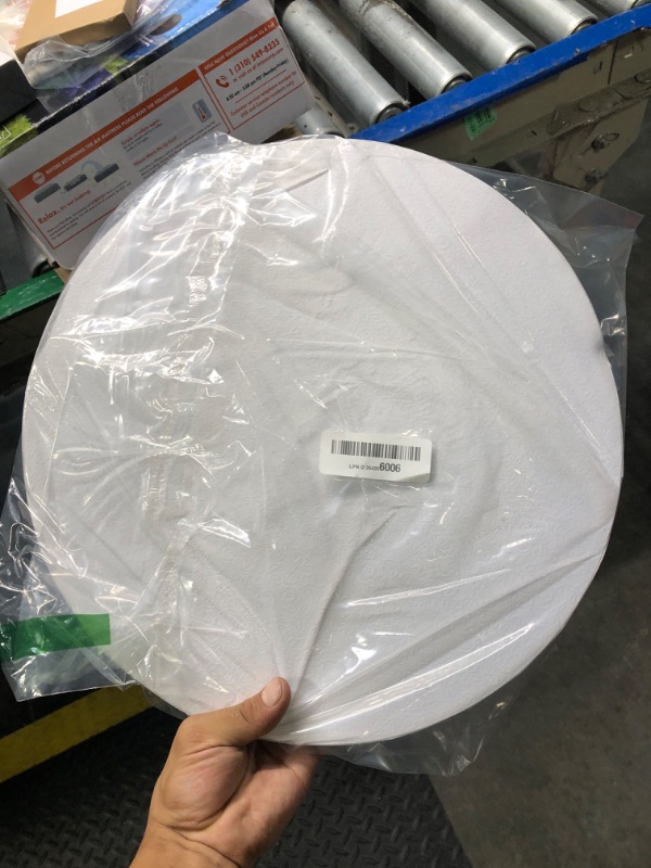 Photo 1 of 14 Inch Cake Drums with Banner Cake Topper-White?1 Pack? Cake Board Round White 1/2'' Thick Cake Boards Sturdy, Greaseproof for Birthday Wedding Multi-Tiered Party Cake Boards by GoldenBakeryFamily