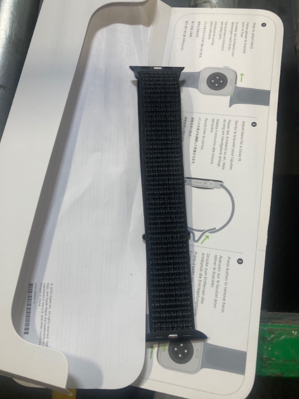 Photo 1 of **LOCKED** Apple Watch Series 8 GPS 45mm Midnight Aluminum Case with Midnight Sport Band - M/L. Fitness Tracker, Blood Oxygen & ECG Apps