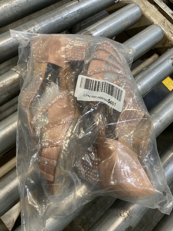 Photo 1 of ** USED** TTdancewear Women Rhinestone Dance Shoes Ballroom Latin Salsa Bachata Performance Dance Dancing Shoes 1.5"(10,Nude)