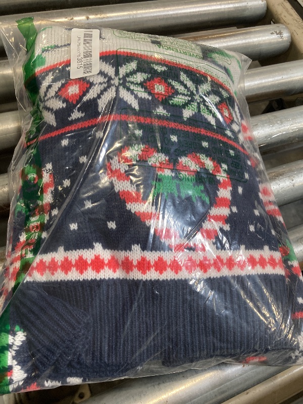 Photo 1 of *daisysboutique* Men's Christmas Holiday Snowman Sweater Cute Ugly Pullover (Medium, Love Canes)