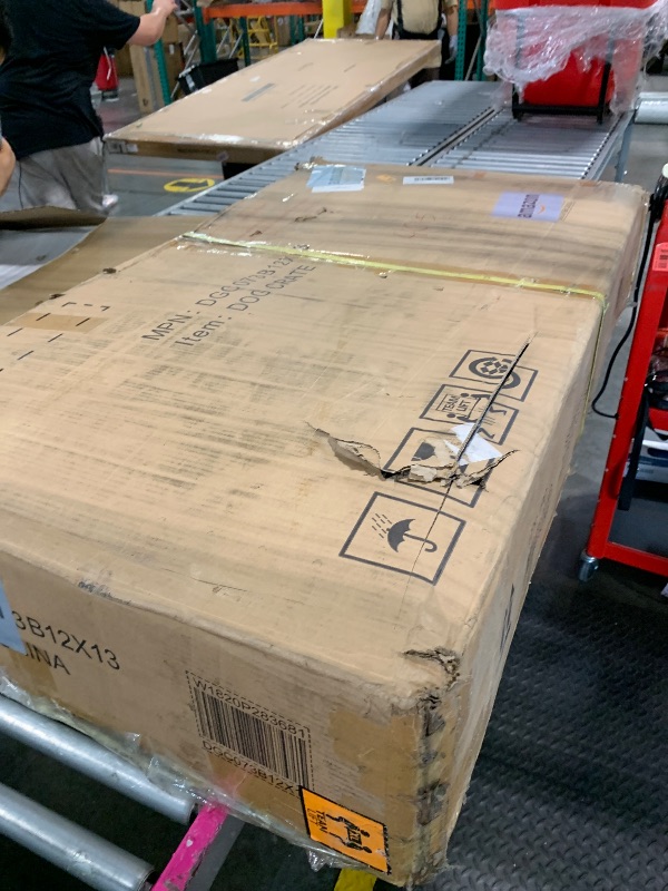 Photo 1 of Rovibek 10x10 FT Dog Kennel Outside, Dog Kennels Outdoor with 2 Height Adjustable Rotating Feeder Bowls, Dog Enclosure Outdoor, Outside Dog Kennel with Roof, Outside Kennel for Large Dogs