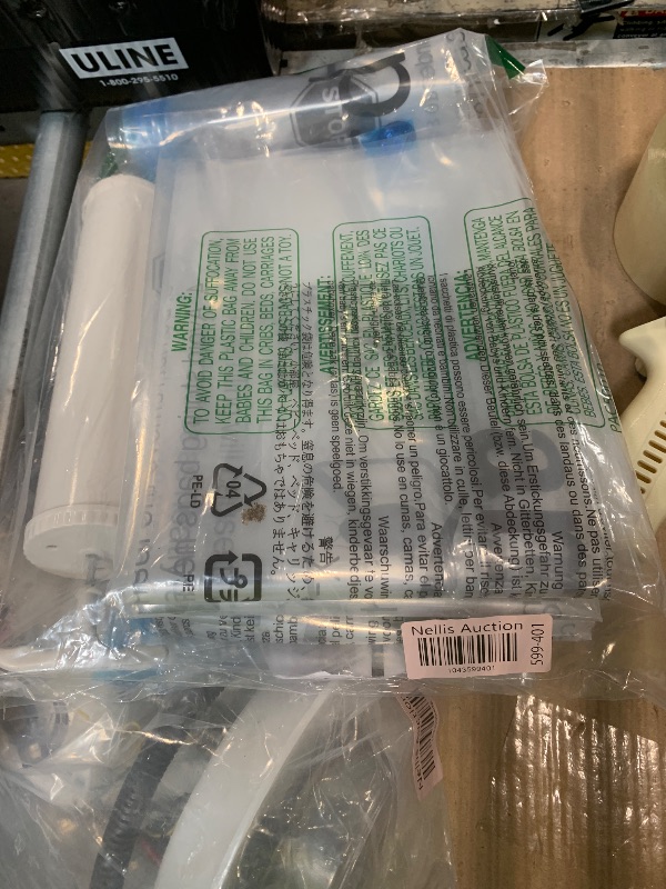 Photo 1 of Amazon Basics Vacuum Compression Space Saving Storage Bags with Hand Pump for Clothes Packing, Ideal for Blankets, X-Jumbo Pack of 4