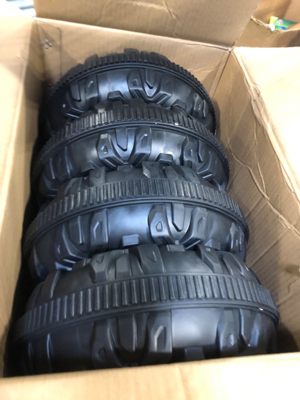 Photo 1 of (QTY 4) Wheels Replacement WH8802 PTO_0YSM For 24V 2-Seater Ride On Electric Car