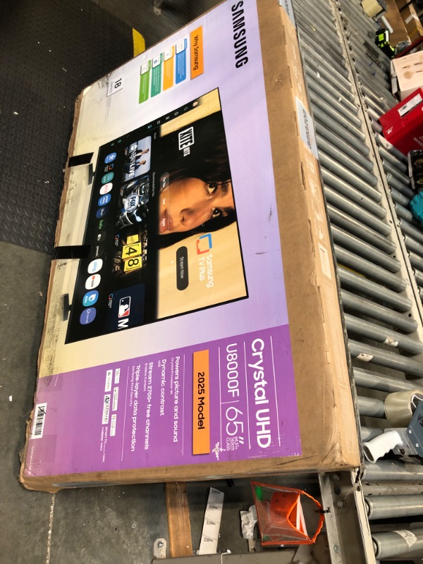 Photo 1 of SAMSUNG 65-Inch Class Crystal UHD U8000F 4K Smart TV (2025 Model) Endless Free Content, Crystal Processor 4K, MetalStream Design, Knox Security, Alexa Built-in
