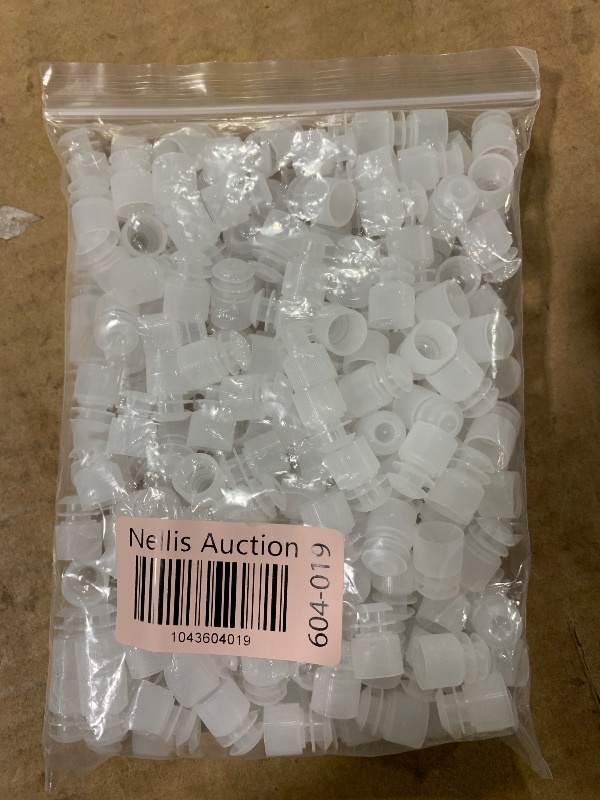 Photo 1 of 100pcs Clear Plastic Flange Type Stopper for 12mm Diameter Test Tube