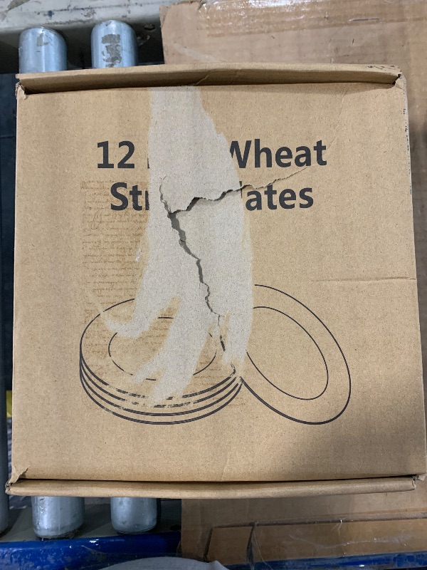 Photo 1 of HEYCOME 12 Pcs Unbreakable Deep Dinner Plates Set, 10 inch Reusable Plastic Wheat Straw Plates, Microwave and Dishwasher Safe Plate for Kitchen, Lightweight Plate for Dessert, BPA Free, 6 Colors