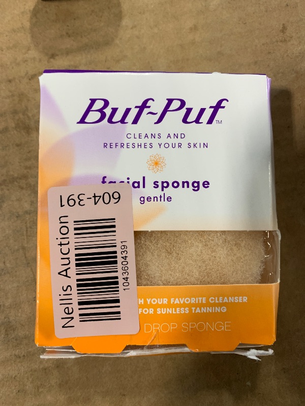 Photo 1 of Buf-Puf Gentle Facial Sponge, Dermatologist Developed, Removes Deep Down Dirt & Makeup That Causes Breakouts and Blackheads, Reusable, Exfoliating, 1 Count