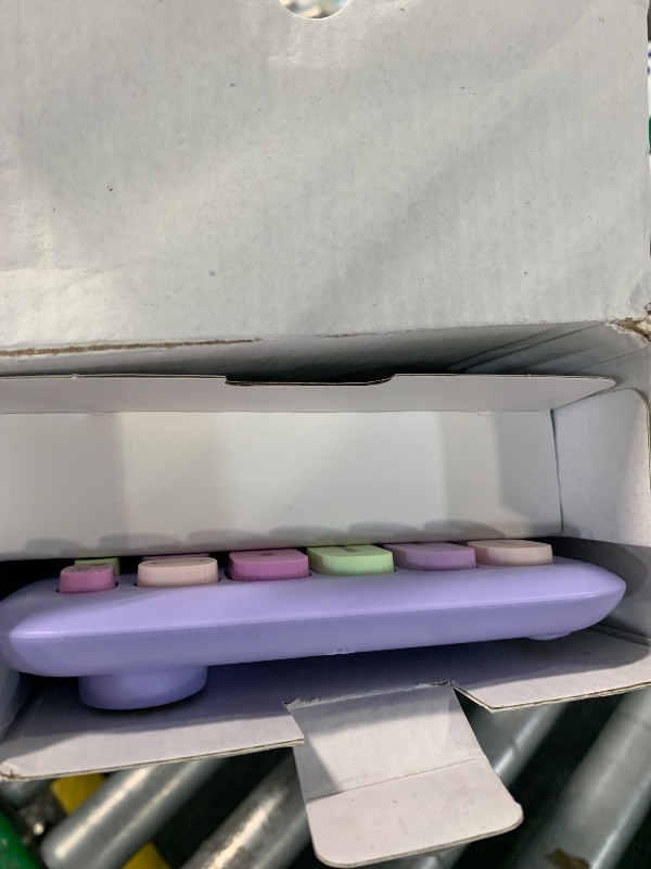 Photo 1 of Wireless Keyboard and Mouse Combo, Colorful Ergonomic Full Size Retro Low-Noise Keyboard with Cute keycaps, Compatible with Windows, PC, Perfer for Home and Office Keyboards (Purple)
