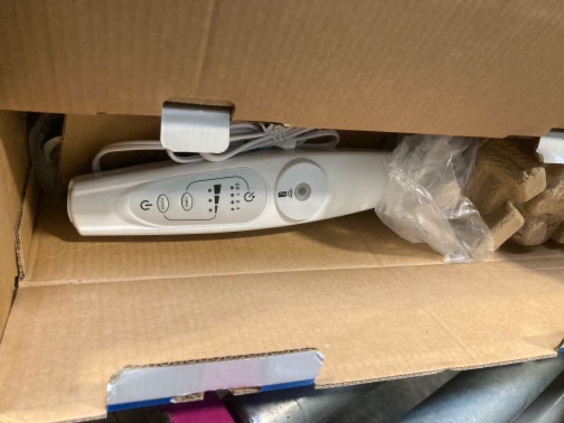 Photo 1 of Amazon Basics 16" DC Motor Fan, 12 Speed Fan with Remote, Floor Fan, Standing Fan with 3 Breeze Modes, Dual-Layered Blades (10 Blades), Timer, Energy Efficiency and Quiet DC Motor (28W), White