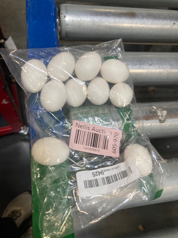 Photo 1 of 10 Pieces Pigeon Eggs Solid Plastic Eggs for Hatching Help Limit Births Laying Pigeon Agricultural Tool Poultry