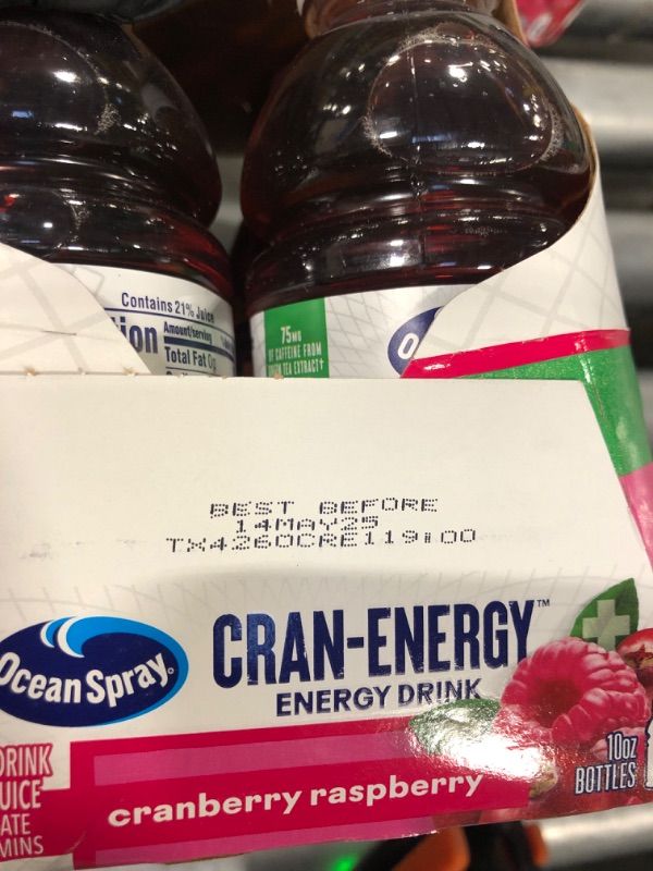 Photo 1 of  EXPIRED NO RETURN Ocean Spray Cran-Energy