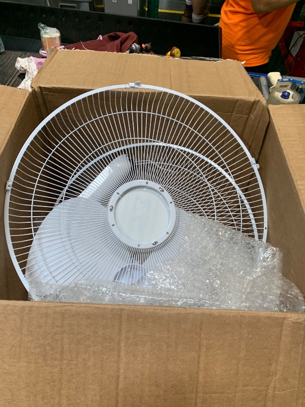 Photo 1 of **doesn't work. for parts*** Simple Deluxe 16 Inch Wall Mount Fan with Remote Control, 3 Oscillating Modes, 3 Speed, Timer, 1 Pack