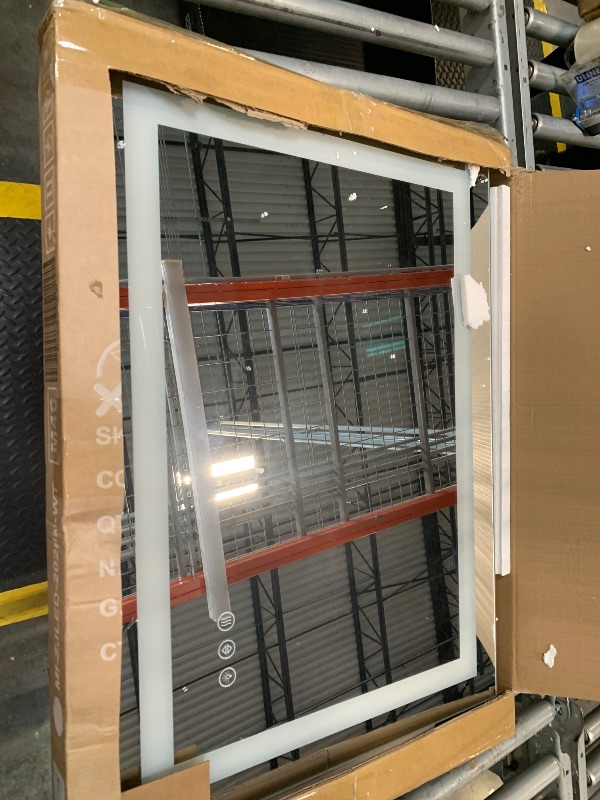 Photo 1 of ***  USED *** COZIFURNI Bathroom Vanity LED Mirror for Wall with Double Front and Back Light, 20”L x 28”W Anti-Fog, Shatter-Proof, Dimmable, Tempered Glass, Memory Function, Hangs Horizontal & Vertically