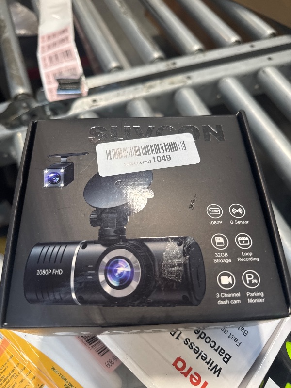 Photo 1 of Dash Cam Front and Rear, 1080P Dash Camera for Cars, 3 Channel Car Camera Front Rear and Inside with 32GB Card, Loop Recording, Night Vision, HDR, G-Sensor, 24Hr Parking
