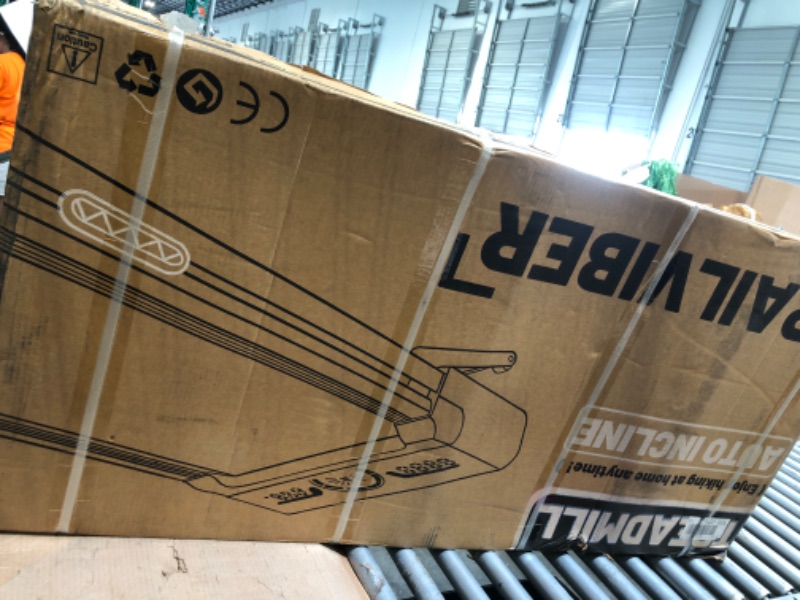 Photo 1 of **FACTORY SEALED**TRAILVIBER Walking Pad Treadmill with 12% 9-Level Auto Incline, 450 lbs Capacity and RGB LED Screen Under Desk Treadmill with Auto Incline and Hiking Mode, Compact Treadmills for Home Small/Office