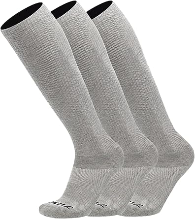 Photo 1 of **6 pair**Over the Calf Work Socks for Men and Women 9-11 10-13 13-15 Moisture Wicking Tall Cushioned Knee High Boot Socks 6-pack