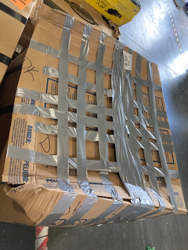 Photo 1 of ***MAY NEED A TRUCK***Merax Murphy Bed Queen Size, Built-in Shelves, Storage Drawers and Wardrobe, Wood Folding Wall Bedframe for Guest Room, Home Office, Grey
