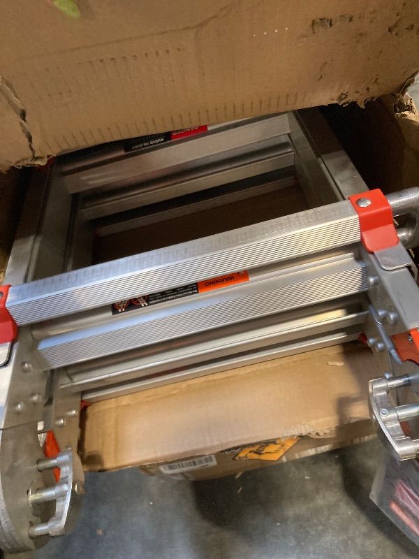 Photo 1 of Little Giant Ladder Systems, SkyScraper, M17, 9-17 Foot, Stepladder, Aluminum, Type 1A, 300 Lbs Weight Rating, (10110)