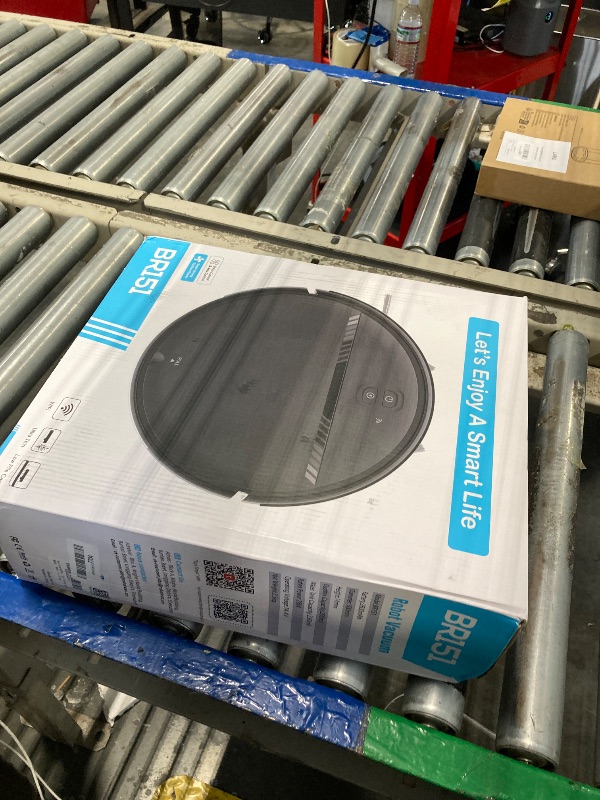 Photo 1 of **USED**Robot Vacuum and Mop Combo, WiFi/App/Voice, Robotic Vacuum Cleaner with Schedule, 2 in 1 Mopping Robot Vacuum with Water Tank and Dustbin, Self-Charging, Slim, Ideal for Hard Floor, Pet Hair, Carpet