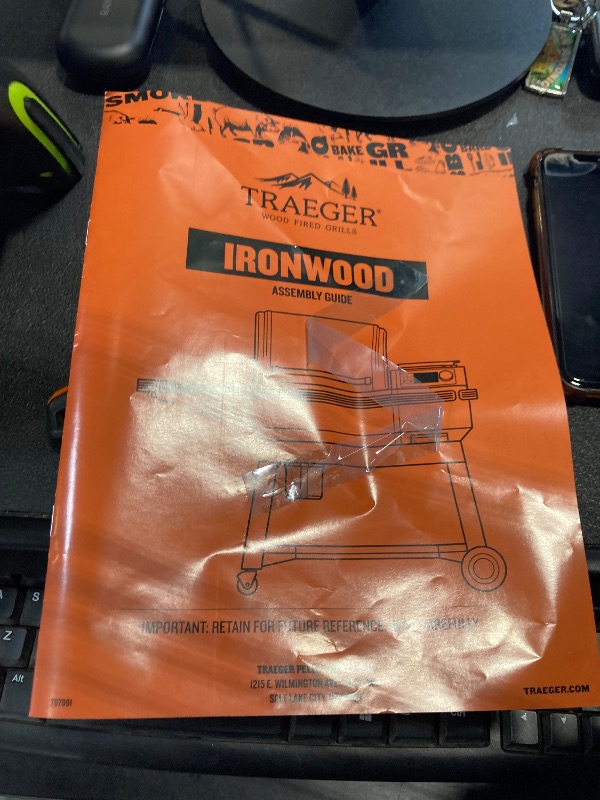 Photo 1 of **LOOKS NEW BUT POSSIBLE MISSING PARTS-WILL NEED TRAILER OR TRUCK FOR PICK UP** 
Traeger Ironwood Pellet Smoker Grill, Electric Wood Pellet Grill with WiFIRE App Control, 165F - 500F Degree Temperature Control Super Smoke Mode, 6-in-1 BBQ Smoker Grilling 