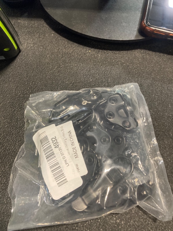 Photo 1 of Geesatis 8 Pcs Metal Box Hasp Lock Toggle Latch Catch Decorative Hasp BoxLatch Hasps for Jewelry Wooden Case Boxes, with Mounting Screws, Black