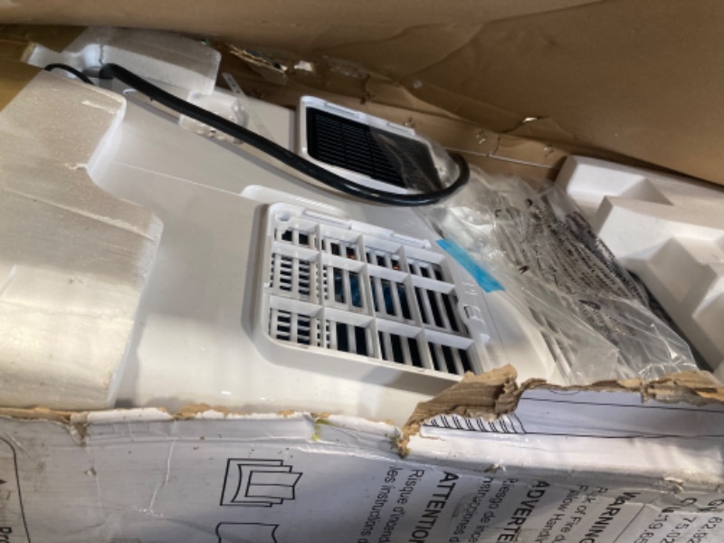 Photo 1 of **DIRTY**Gasbye Dual Hose Portable Air Conditioner, [2025 Upgraded] Full DC Inverter Compressor, Energy-Saving 13.6 CEER, Low Noise (45dB), Cools Room up to 500 Sq.Ft., Backlit Remote Control, 14,000BTU, White