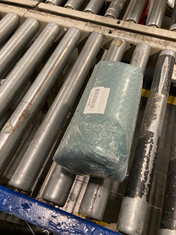 Photo 1 of  *** USED **** NEWCOSPLAY Super Soft Throw Blanket Light Teal Premium Silky Flannel Fleece Leaves Pattern Lightweight Bed Blanket All Season Use (Light Teal, Throw(50"x60"))      