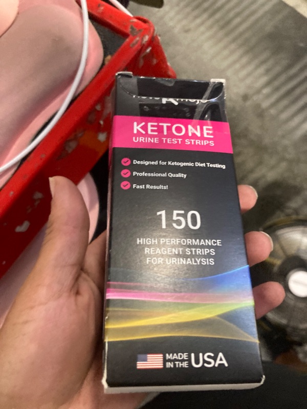 Photo 1 of 150 Ketone Test Strips with Free Keto Guide eBook & Free APP. Urine Test for Ketosis on Ketogenic & Low-Carb Diets. Extra-Long Strips.