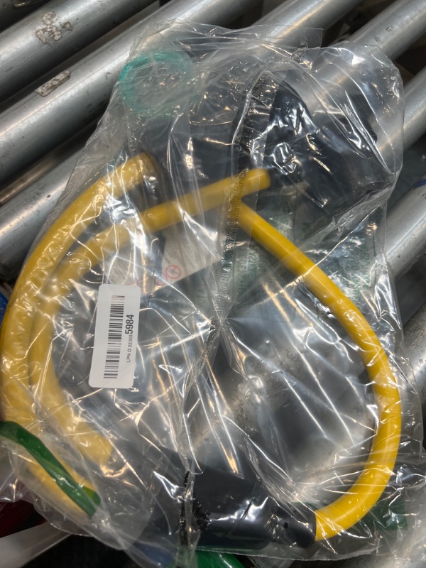 Photo 1 of 30 Amp Dryer Y Splitter to RV/EV Compatible with NEMA 10-30P to 14-50R/10-30R 3 Prong 30A to 4 Prong 50A Y Adapter Cord for EV/RV Charging at Dryer Outlet STW 10 AWG with Safety Ground Wire, 3FT