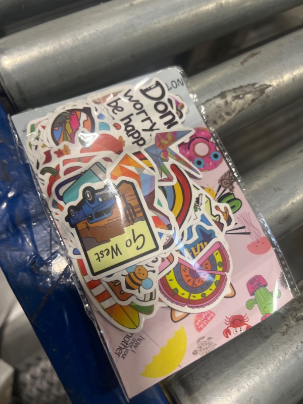 Photo 1 of 100 Pcs Water Bottle Stickers, Waterproof Stickers for Laptop Skateboard Notebook Vsco Vinyl Cute Aesthetic Sticker for Car Decal Phone Kids Party Favors Sticker for Kids Teens Girls