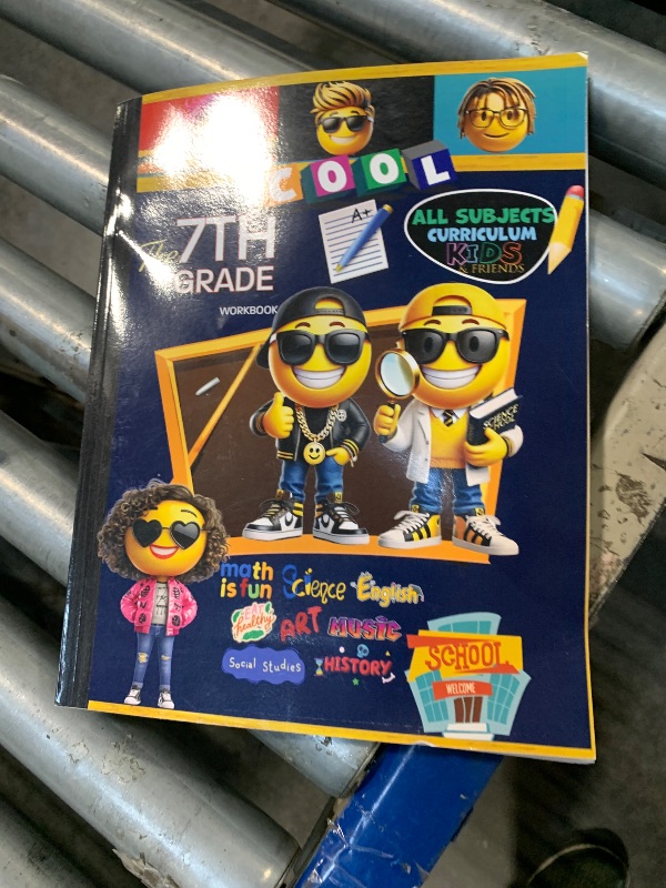 Photo 1 of 7th Grade All Subjects Workbook: Grade 7 Math Grammar Science Social Studies History Spelling Lesson All In One Homeschool Curriculum Worksheet: With ... Tracker Sheets and End-of-Year-Elevation Form