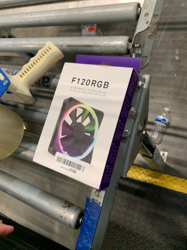Photo 1 of ***USED*****NZXT F120 RGB – 120mm RGB PWM PC Fan – High Airflow, Low Noise – Fluid Dynamic Bearing – Single (Requires NZXT RGB Controller for CAM Software) – 18 LEDs – Black
