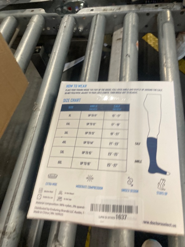 Photo 1 of Doctor's Select 3 Pairs Plus Size Compression Socks Wide Calf - Up to 6XL | 20-30 mmHg Compression Socks for Women Wide Calf | Wide Calf Compression Socks Women Plus Size | Soreness Support | Black, Gray, Navy