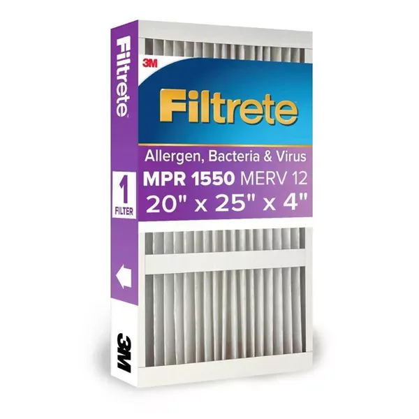 Photo 1 of [2 pack] Filtrete Allergen Bacteria and Virus Deep Pleat Air Filter 1550 MPR
4.6 out of 5 stars with 570 reviews