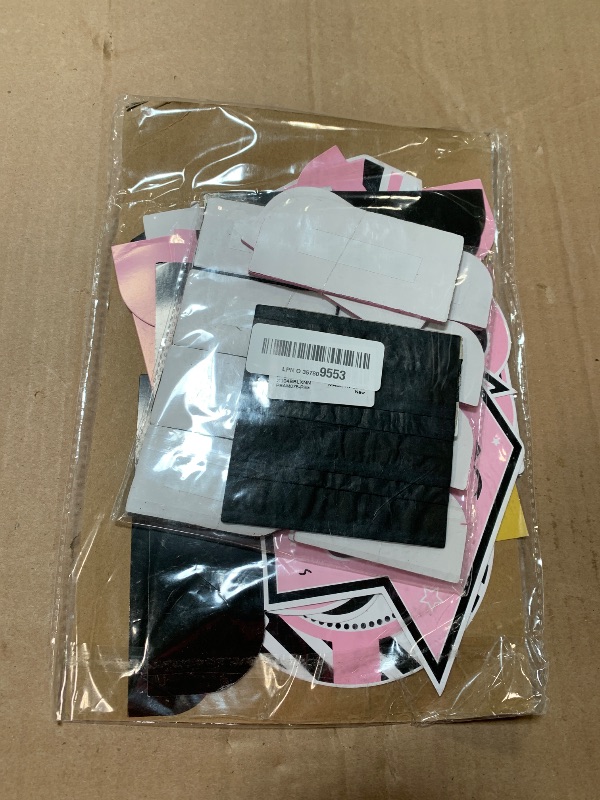 Photo 1 of 10PCS Graduation Decorations Class of 2025 Centerpieces, Congrats Grad Honeycomb Table Toppers for Graduation Party Favors, 2025 Graduation Party Decorations (10PCS, Pink & Black)