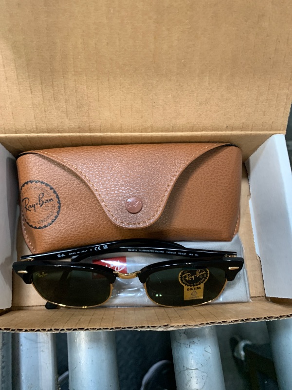 Photo 1 of **DIFFERENT MODEL ***Ray-Ban RB2186 State Street Square Sunglasses, Black/G-15 Green, 52 mm