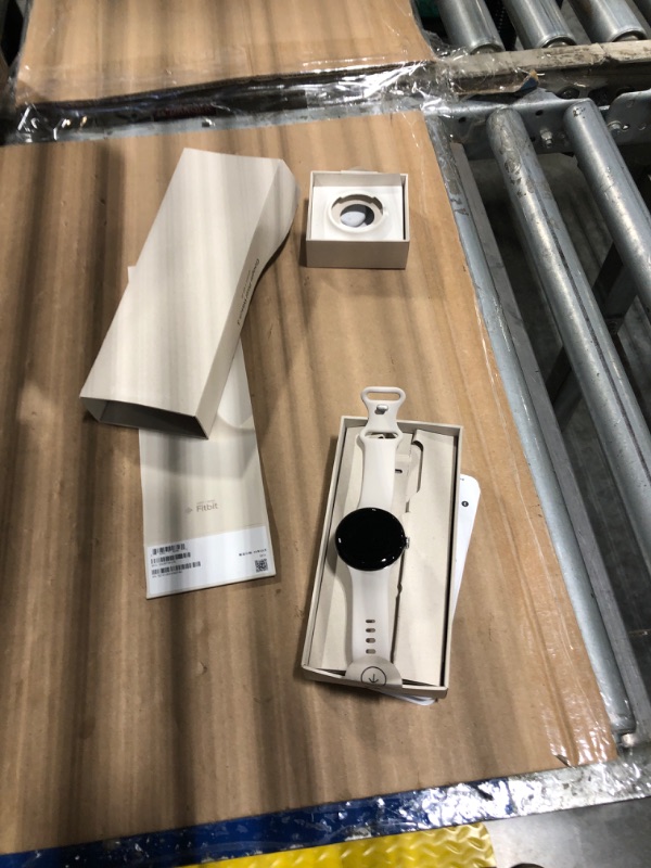 Photo 1 of **LOCKED**Google Pixel Watch 3 (41mm) Latest Model - Android Smartwatch, Heart Rate Tracking, Fitbit Advanced Running, Fitness Insights, 24-Hour Battery - Polished Silver Aluminum Case - Porcelain Band - Wi-Fi