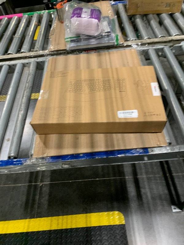 Photo 1 of MEETION 2025 Upgrade Pink Ergonomic Keyboard and Mouse, Multi-Device Bluetooth/2.4G Keyboard, 3 DPI Adjustable Wireless Mouse, Full-Sized Rechargeable Cordless for PC/Computer/Laptop/Window