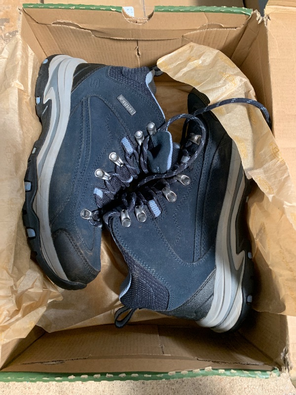 Photo 1 of **SEE NOTES***KEEN Women's Targhee 3 Mid Height Waterproof Hiking Boots, Vintage Indigo/Peachy KEEN, 7.5