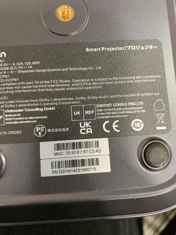 Photo 1 of ***SEE NOTES***Emotn N1 Smart Netflix Projector, Native 1080P, Portable Bluetooth Movie Projector with HDR10 and Dolby Audio Support, Autofocus, Auto Keystone, Integrated Stand, 5G WiFi, Bluetooth 5.0