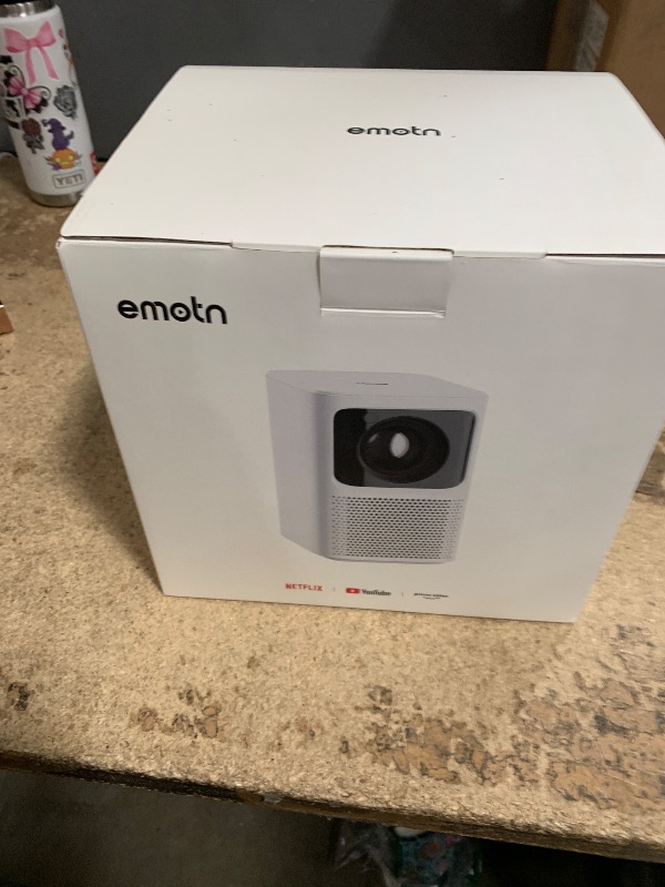 Photo 1 of ***SEE NOTES***Emotn N1 Smart Netflix Projector, Native 1080P, Portable Bluetooth Movie Projector with HDR10 and Dolby Audio Support, Autofocus, Auto Keystone, Integrated Stand, 5G WiFi, Bluetooth 5.0