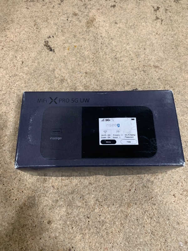 Photo 1 of **SEE NOTES **Generic Inseego MiFi X Pro M3000 5G and 4G LTE Hotspot | T-Mobile | All Day Battery Life | WiFi 6 Technology, Black