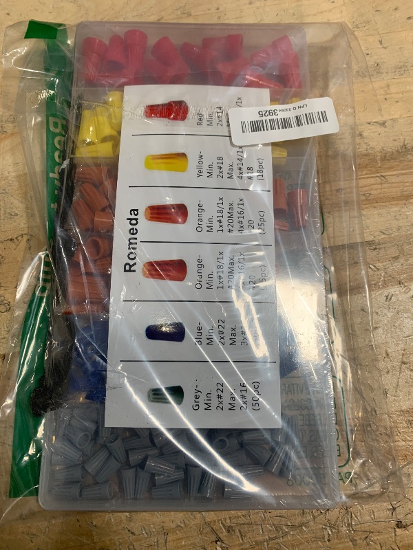 Photo 1 of 180 PCS Wire Connectors, Insulating Insert Twist Electrical Wire Connectors with Spring, Portable Wire Caps for Quick Connection, Colorful Wire Caps Electrical