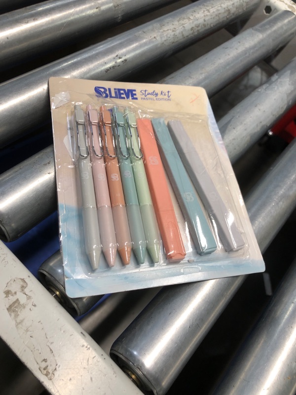 Photo 1 of **MISSING 2 HIGHLIGHTERS** BLIEVE - Aesthetic Highlighters and Gel Pens With Soft Ink And Tip, Bible Highlighters and Pens No Bleed, Dry Fast Easy to Hold, for Bible Journaling Planner School Supplies (Pastel)