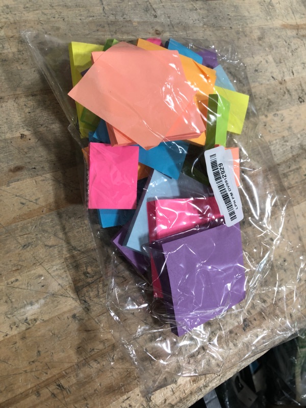 Photo 1 of (16 Pads) 8 Pads 3x3 Sticky Notes and 8 Pads 1.5x2 Sticky Notes 8 Bright Multi Colors Self-Stick Notes 90 Sheet/Pad